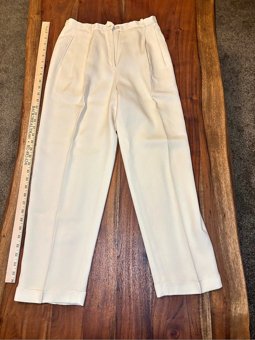 Vintage Late 90s/Early 2000s Ann Taylor Loft Cream Pants Size 6P